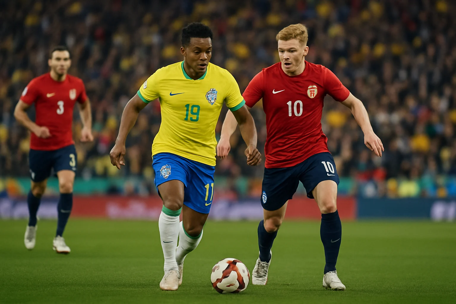 Brazilia și Norvegia se întâlnesc în optimile Campionatului Mondial