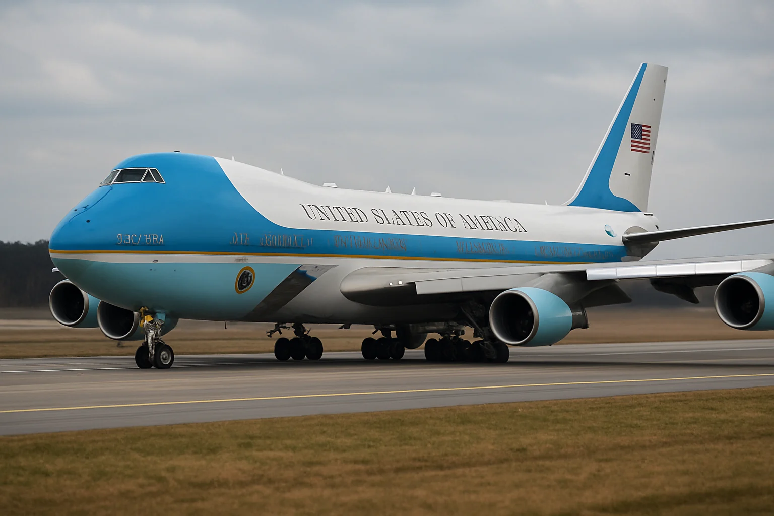 Donald Trump a folosit o versiune veche a Air Force One la plecarea din Turcia din motive de securitate