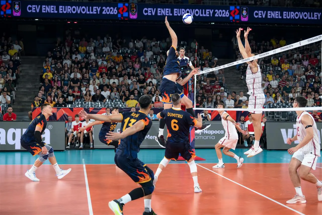 EuroVolley: România bate Elveția 3-1 și joacă Germania azi