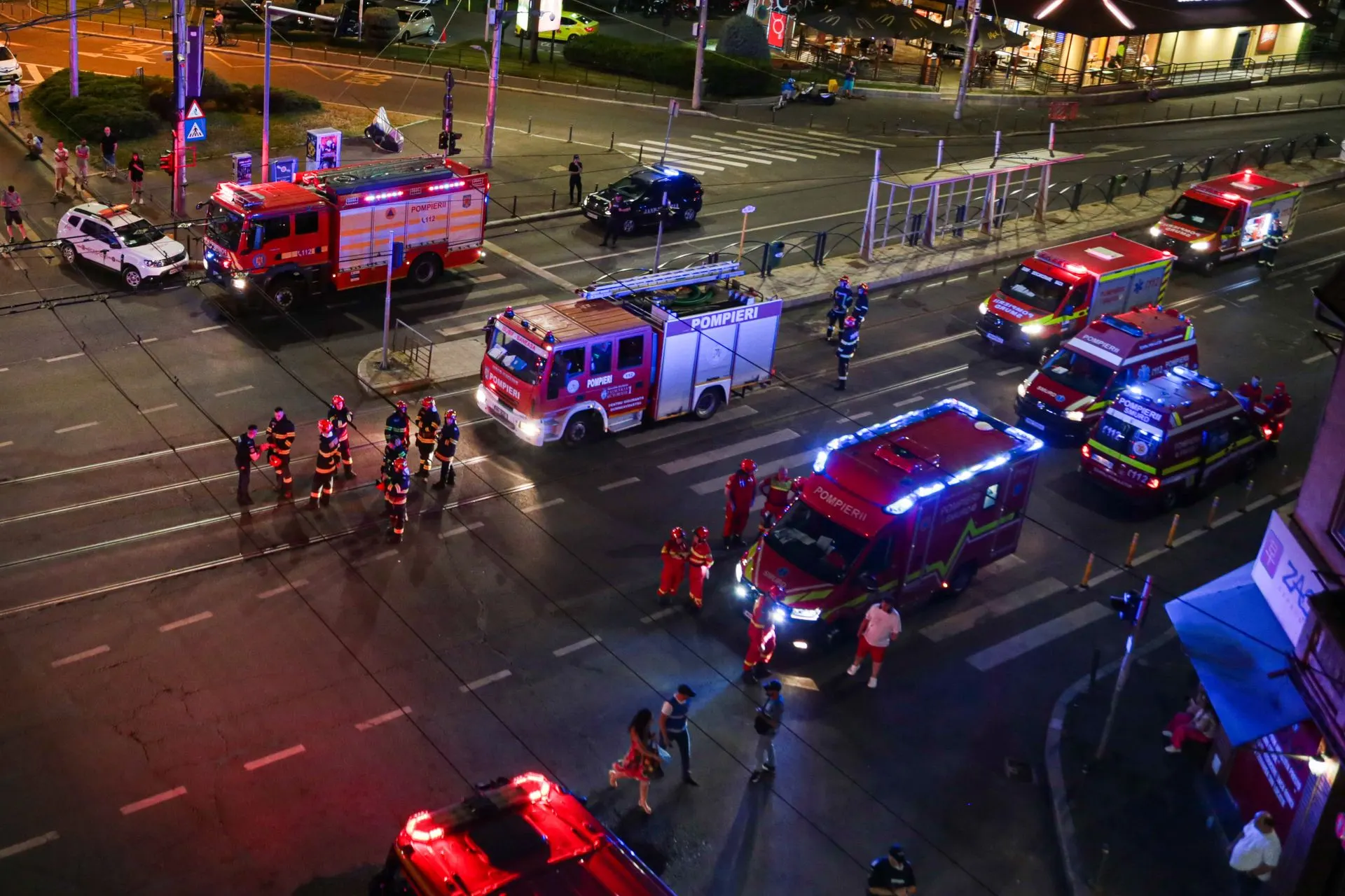 Foc la centrala termică a Ambulatoriului Ana Aslan, sectorul 2
