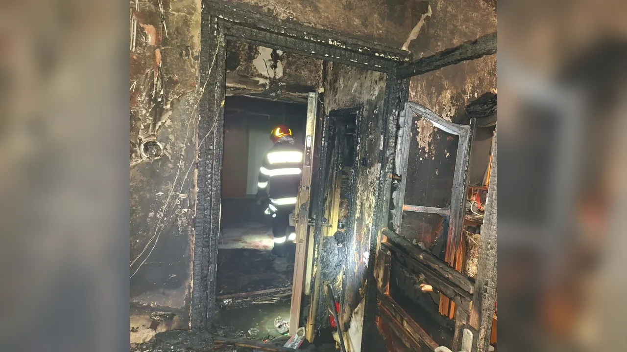 Deces în incendiu de apartament la Oradea, pe Averescu