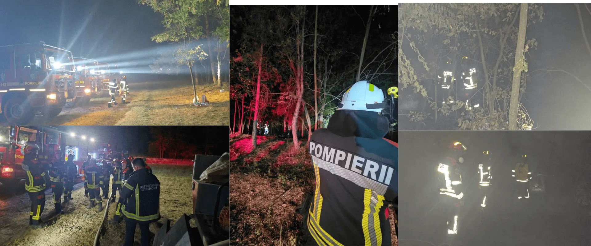 Rezumat: pompieri români, misiuni nocturne lângă Kajtasovo și Grebenac